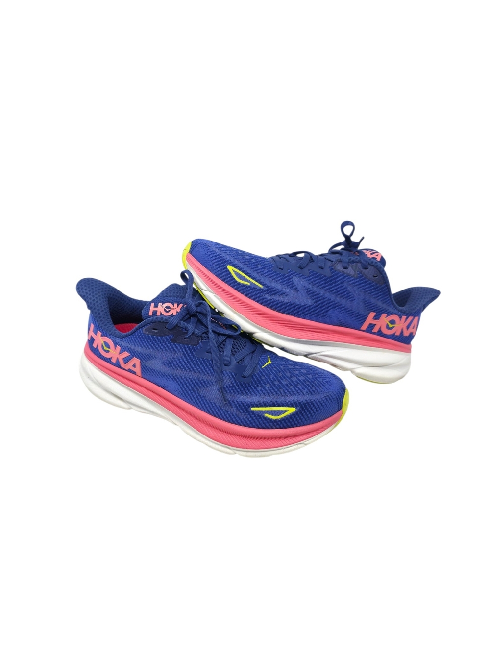 HOKA Clifton 9 Women's 8.5 B Evening Sky Coral Running Sneakers